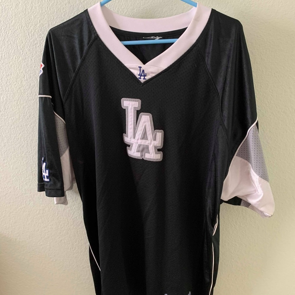 Los Angeles LA Dodgers Black Jersey Men's Size XL